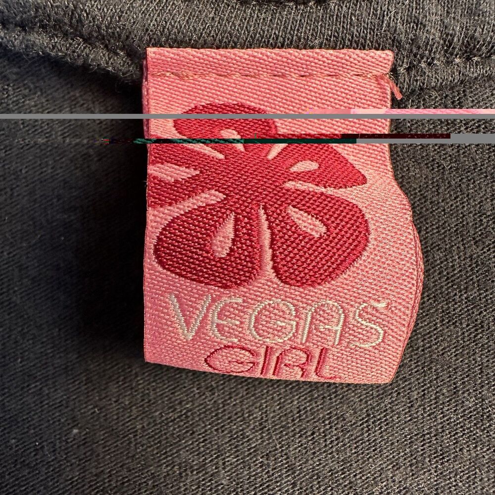 Vegas Girl What Happens In Vegas Sin City Black T-Shirt Size Large - Picture 3 of 6